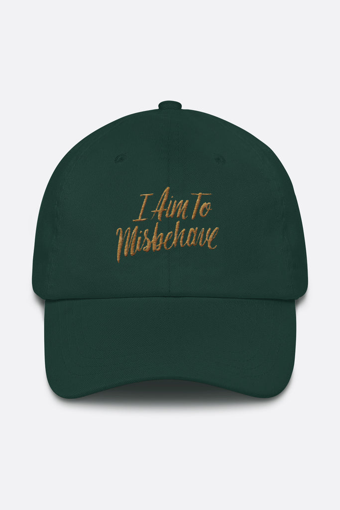 I Aim to Misbehave Dad Hat
