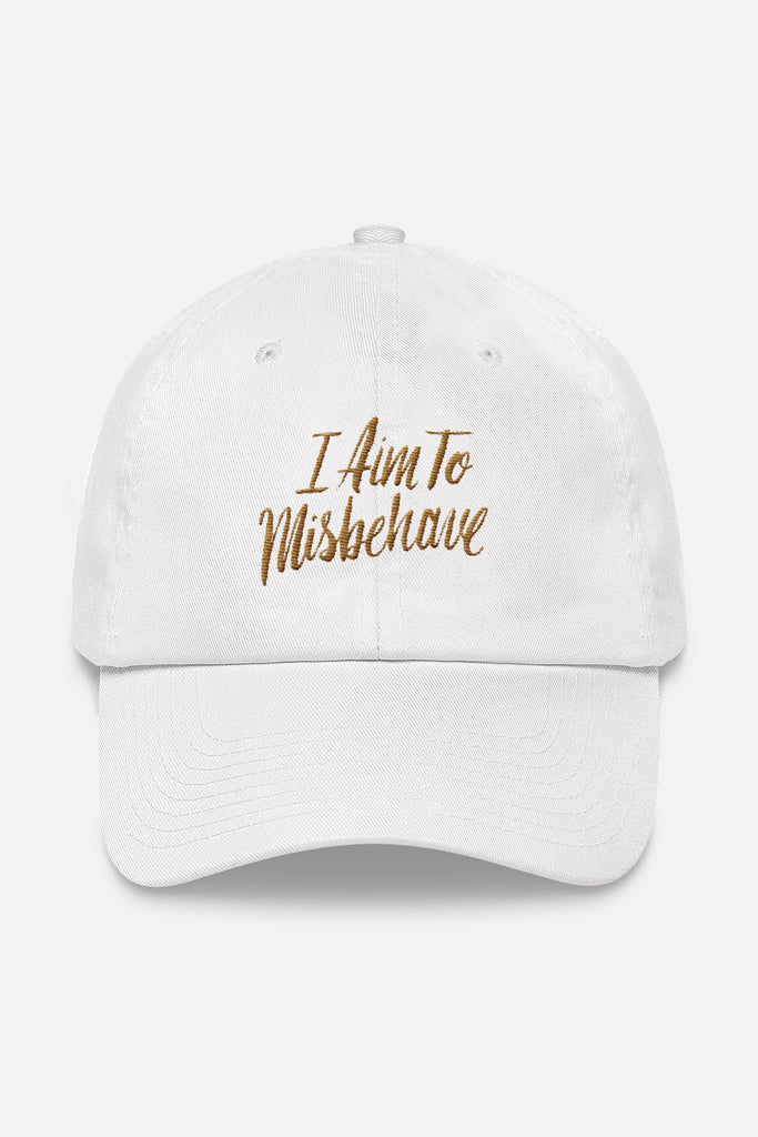 I Aim to Misbehave Dad Hat