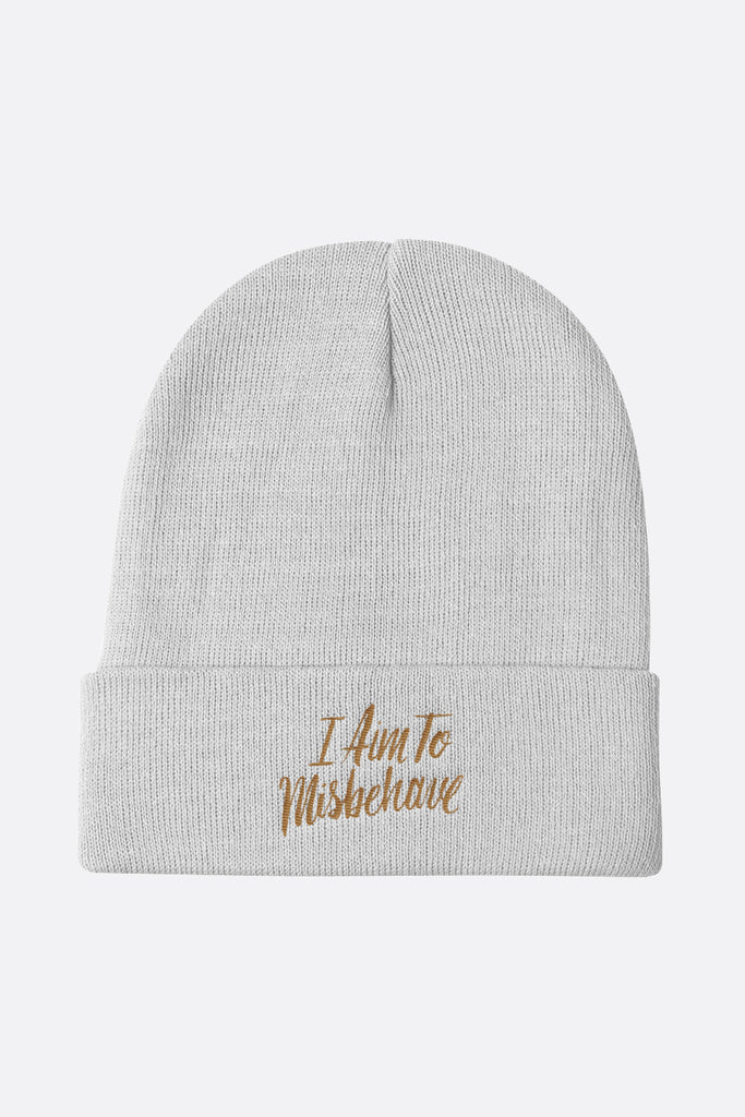 I Aim to Misbehave Firefly Beanie