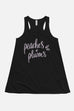 Peaches + Plums Fitted Flowy Racerback Tank