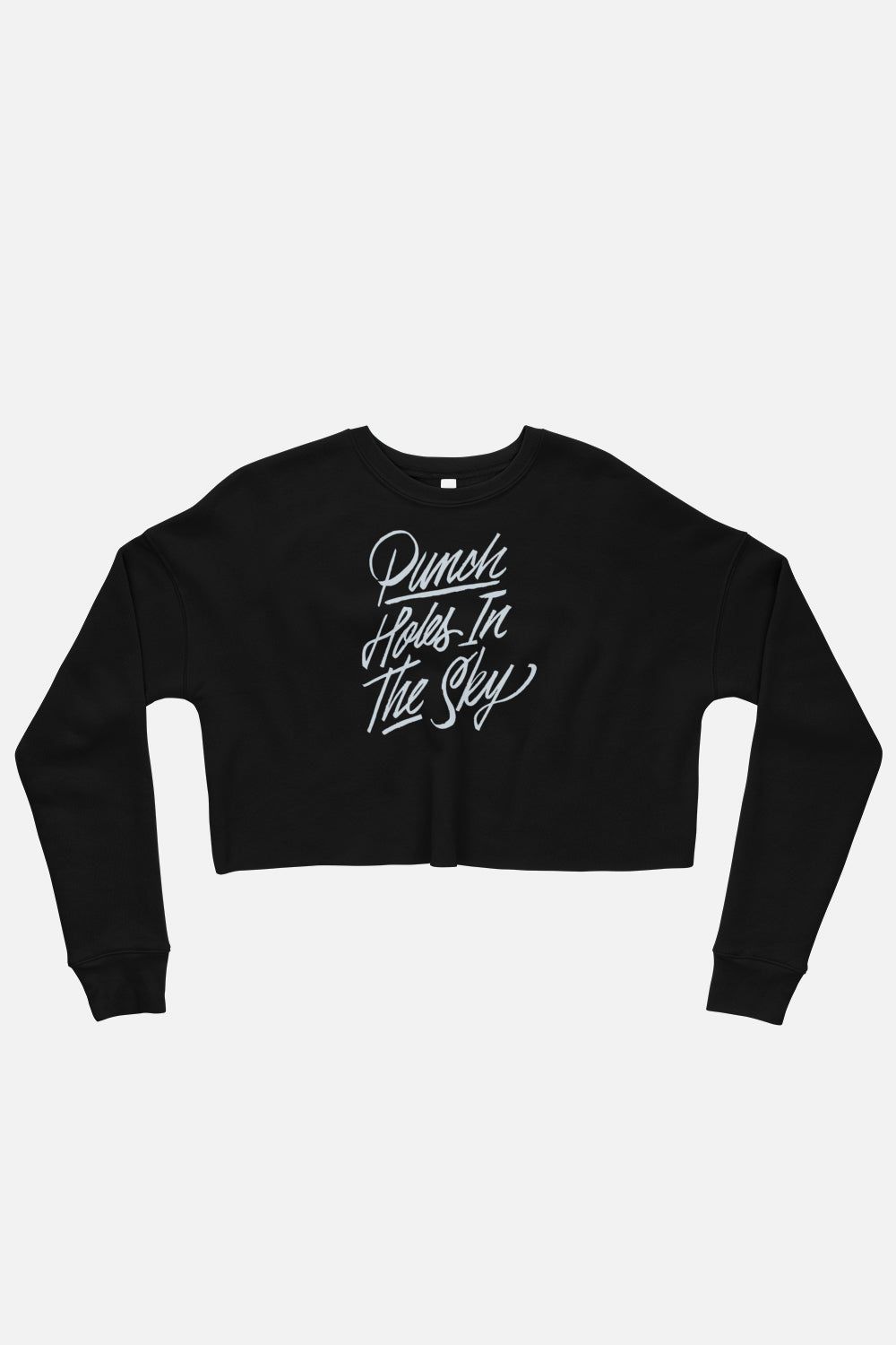 Punch Holes in the Sky Fitted Crop Sweatshirt