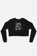 Punch Holes in the Sky Fitted Crop Sweatshirt