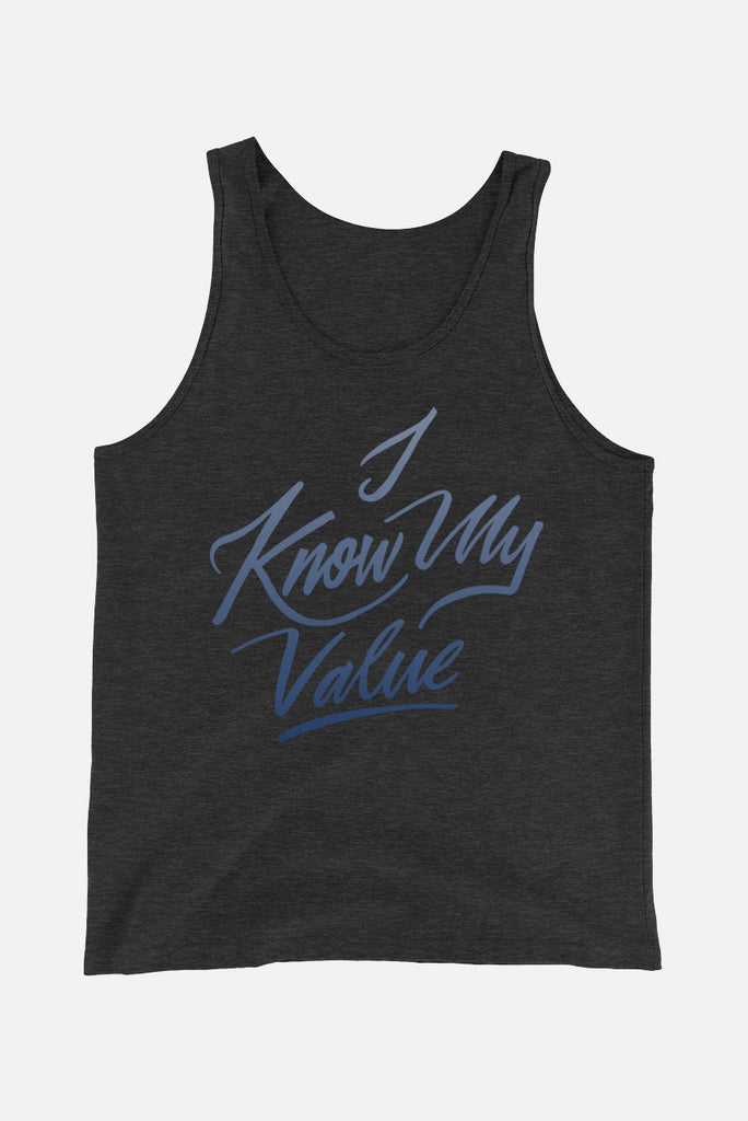 I Know My Value Unisex Tank Top