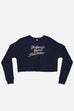 Darkness Never Sustains Fitted Crop Sweatshirt