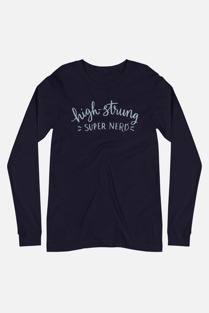 High-Strung Super Nerd Unisex Long Sleeve Tee