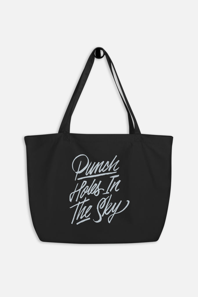 Punch Holes in the Sky Large Eco Tote Bag