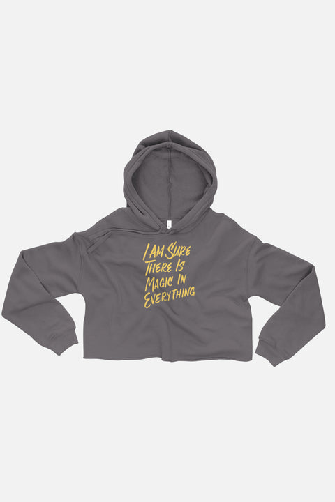 I Am Sure There is Magic in Everything Fitted Crop Hoodie | The Secret Garden