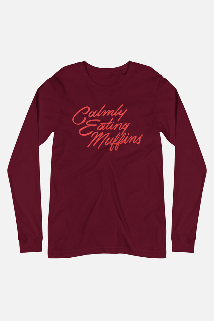 Calmly Eating Muffins Unisex Long Sleeve Tee | The Importance of Being Earnest