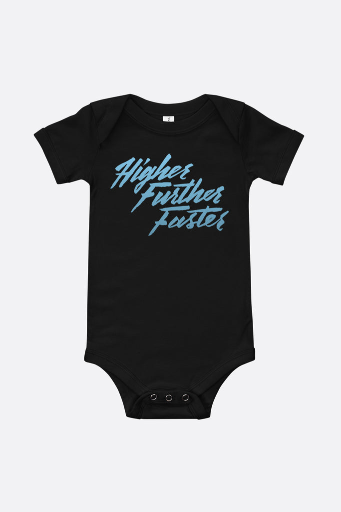 Higher Further Faster Baby Onesie