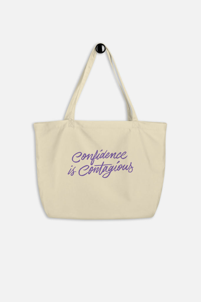 Confidence is Contagious Large Eco Tote