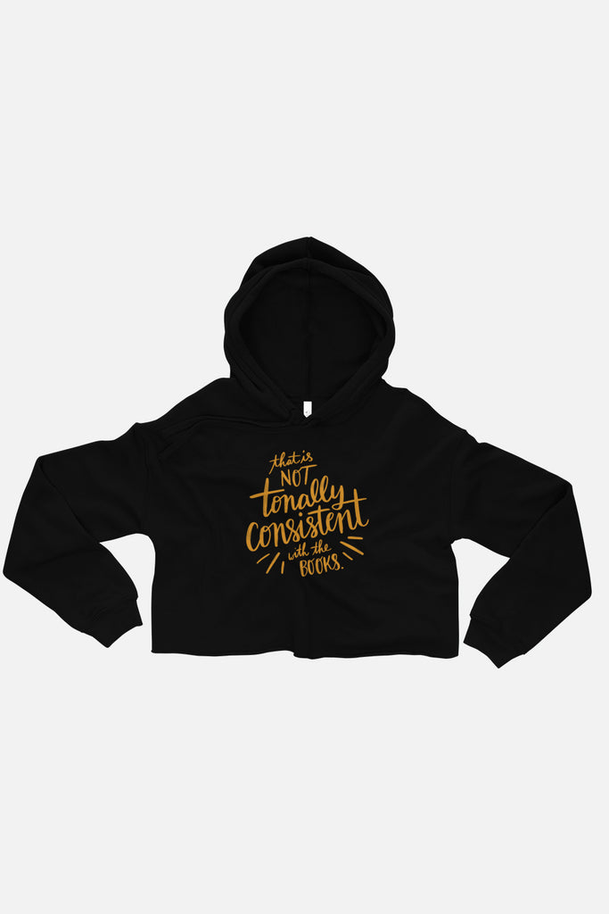Tonally Consistent Fitted Crop Hoodie