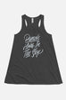 Punch Holes in the Sky Fitted Flowy Racerback Tank
