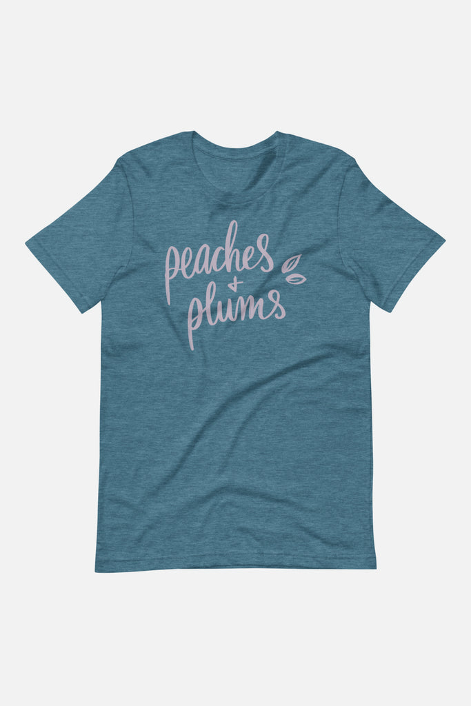 Peaches + Plums Unisex Wide Neck Tee