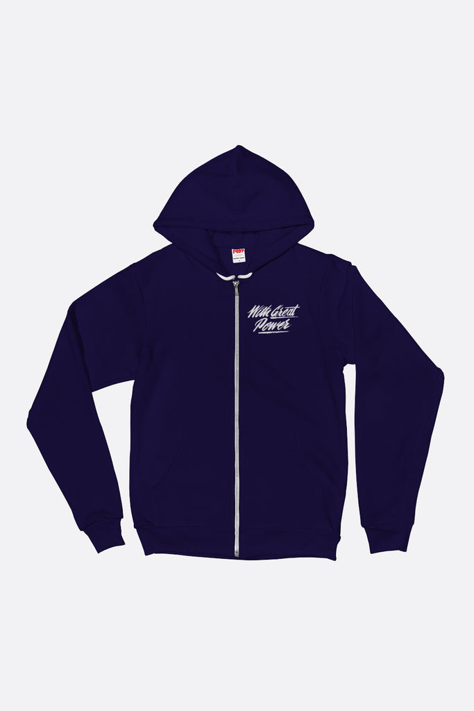 With Great Power Zip Up Hoodie