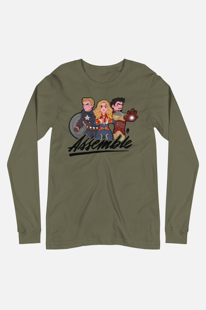 Assemble Unisex Long Sleeve Tee | Butternut Gouache x Jordandene