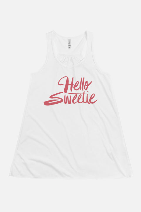 Hello Sweetie Flowy Racerback Tank