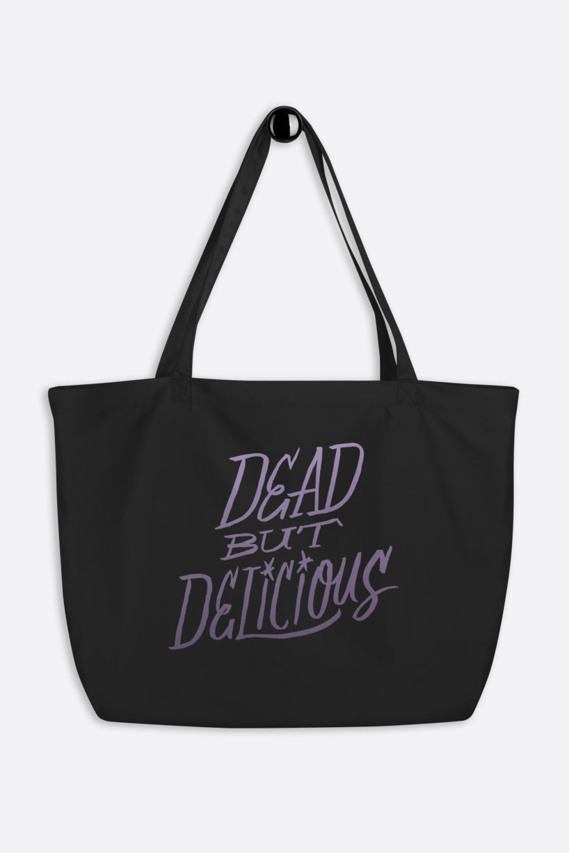 Dead But Delicious Large Eco Tote Bag