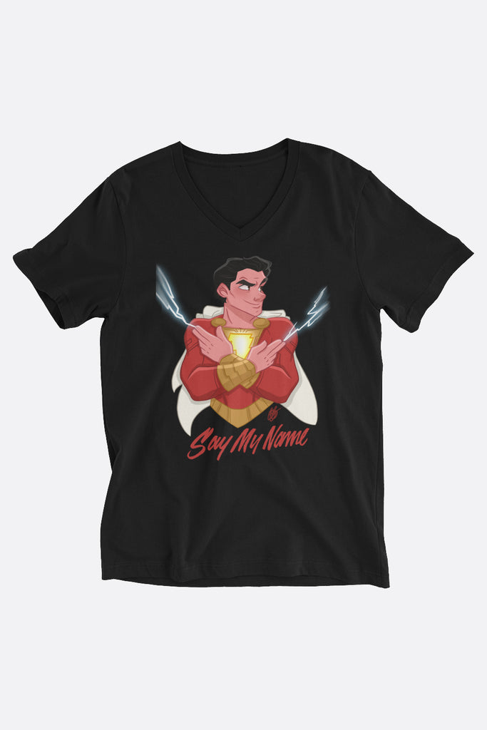 Say My Name Unisex V-Neck T-Shirt | Butternut Gouache x Jordandene