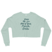 French Girls Crop Sweatshirt | Patreon Exclusive