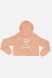 Never Surrender Fitted Crop Hoodie