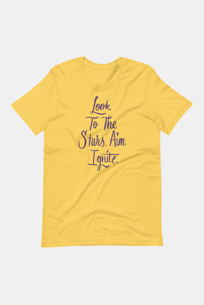 Geekerella Unisex T-Shirt | Look to the Stars. Aim. Ignite.