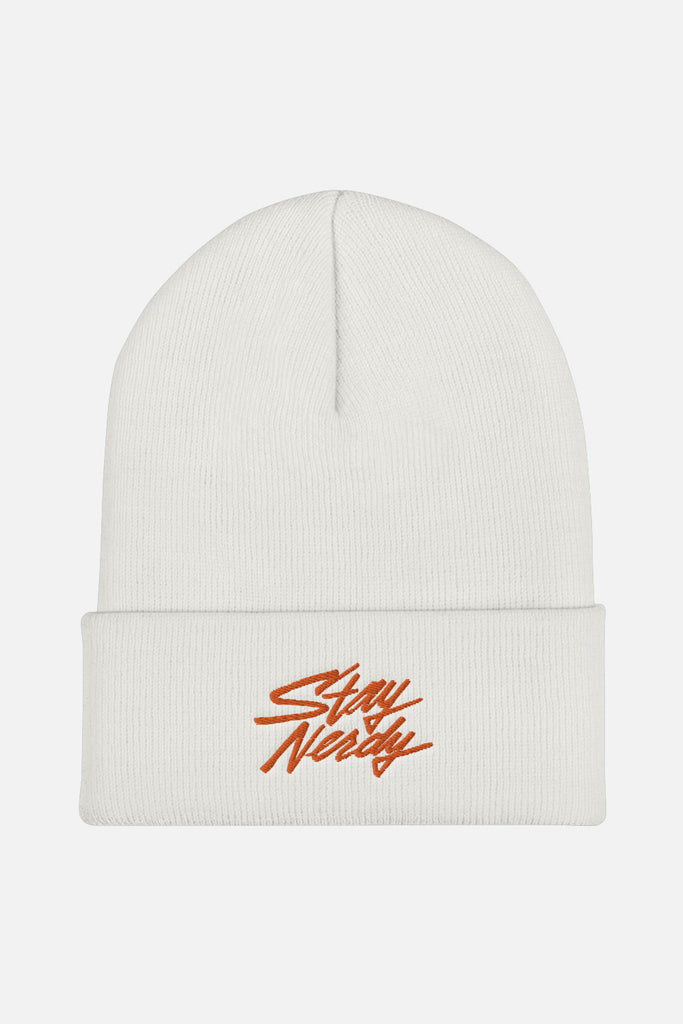 Stay Nerdy Cuffed Beanie