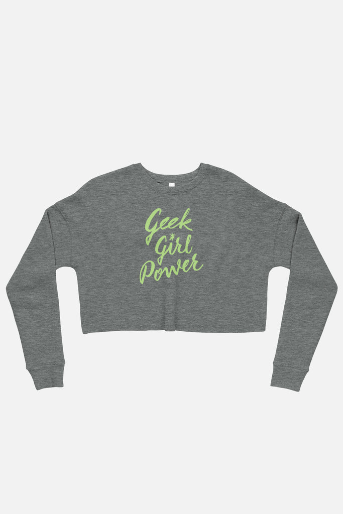 Geek Girl Power Crop Sweatshirt