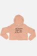 The Darkness is No Place to Be Alone Fitted Crop Hoodie | The Invisible Life of Addie LaRue