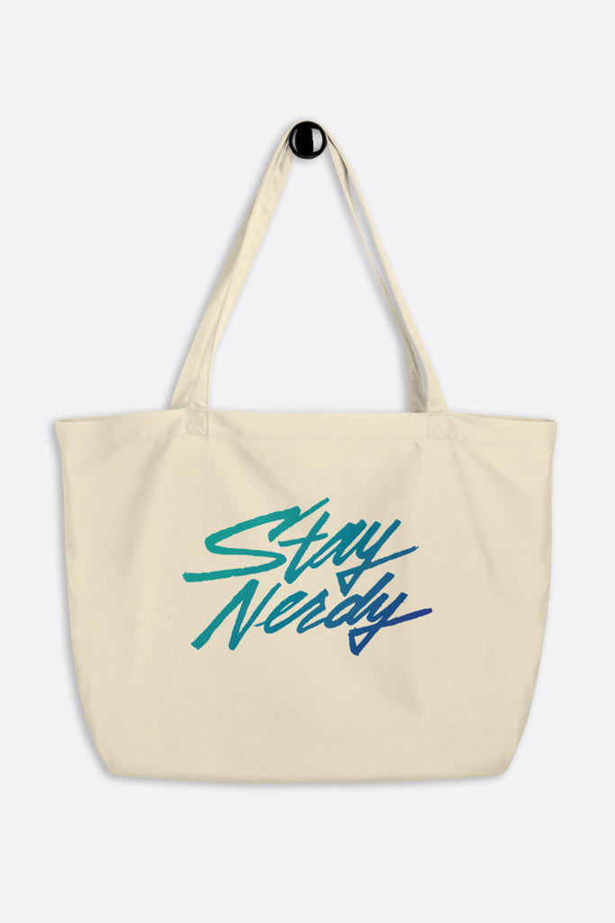 Stay Nerdy Large Eco Tote Bag