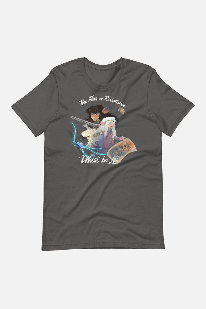 Fires of Resistance Unisex T-Shirt | Butternut Gouache x Jordandene