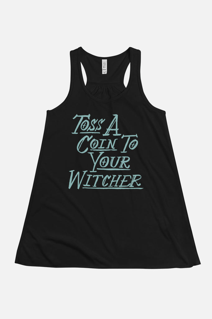 Toss a Coin Fitted Flowy Racerback Tank