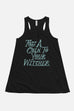 Toss a Coin Fitted Flowy Racerback Tank