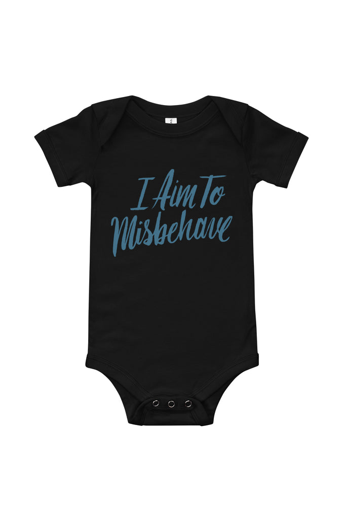 Aim to Misbehave Baby Onesie