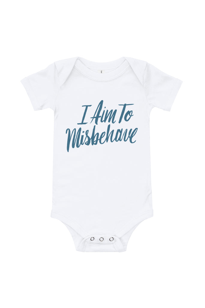 Aim to Misbehave Baby Onesie