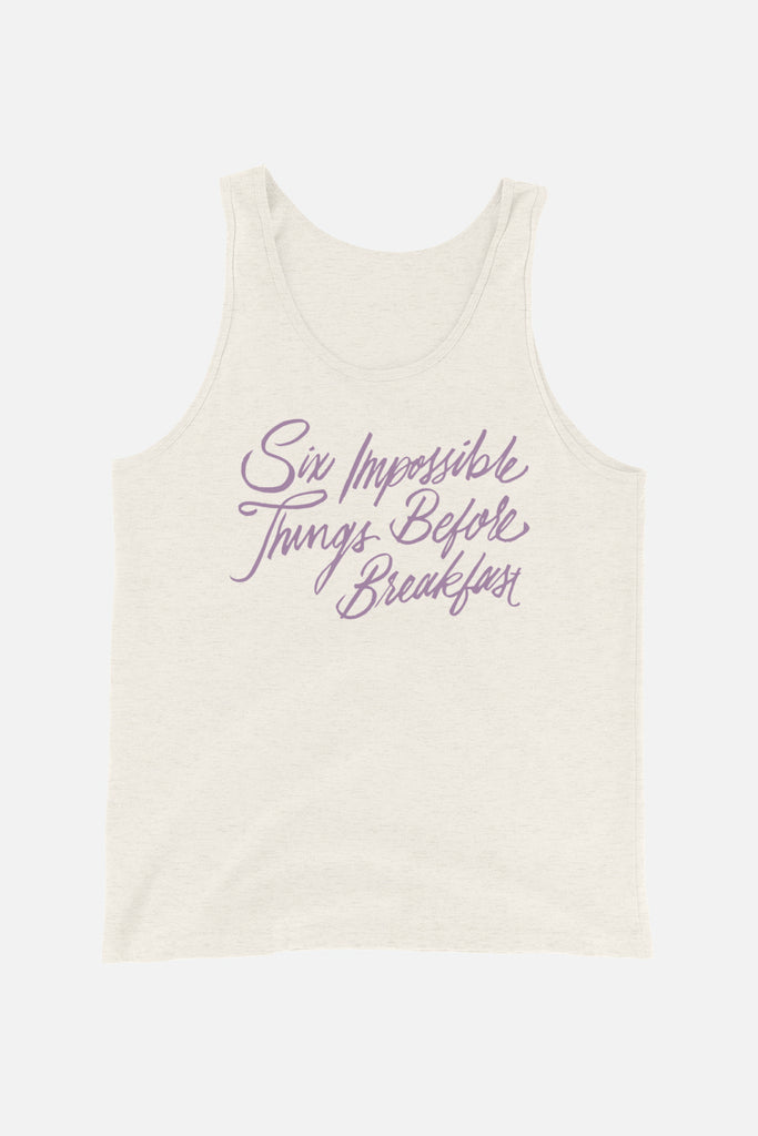 Six Impossible Things Unisex Tank Top | Alice in Wonderland