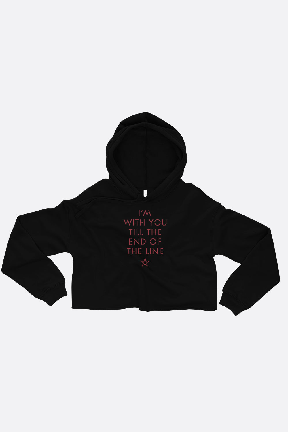 End of the Line Crop Hoodie