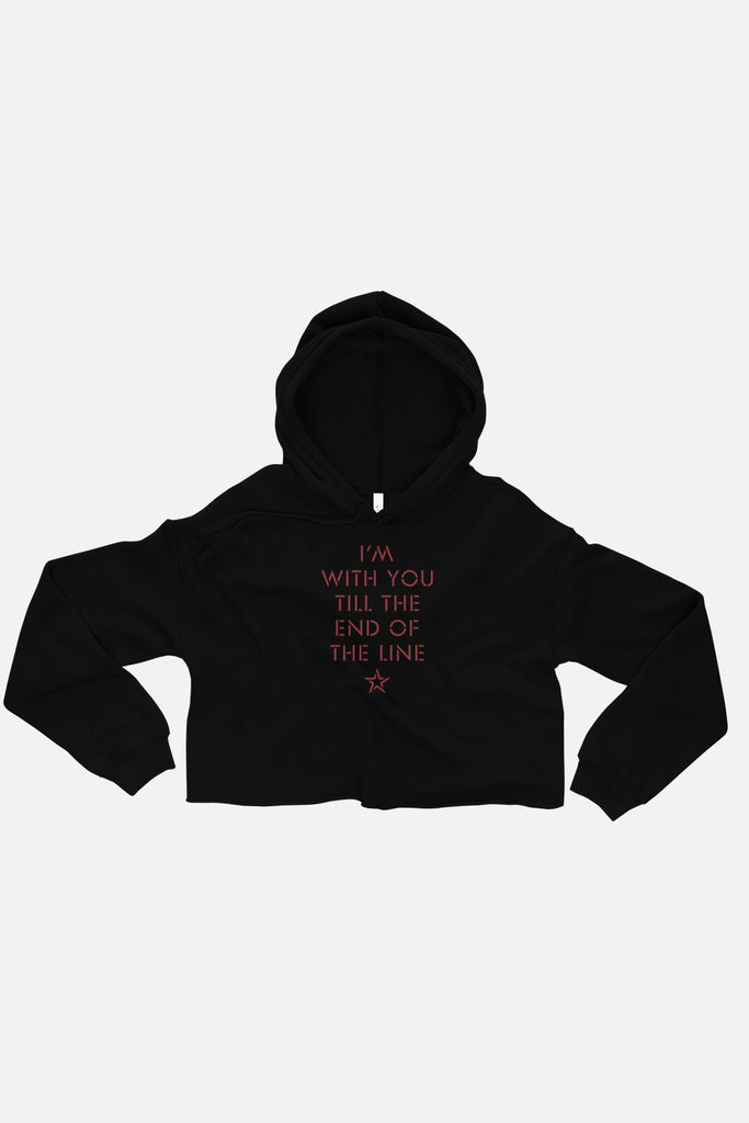 End of the Line Crop Hoodie