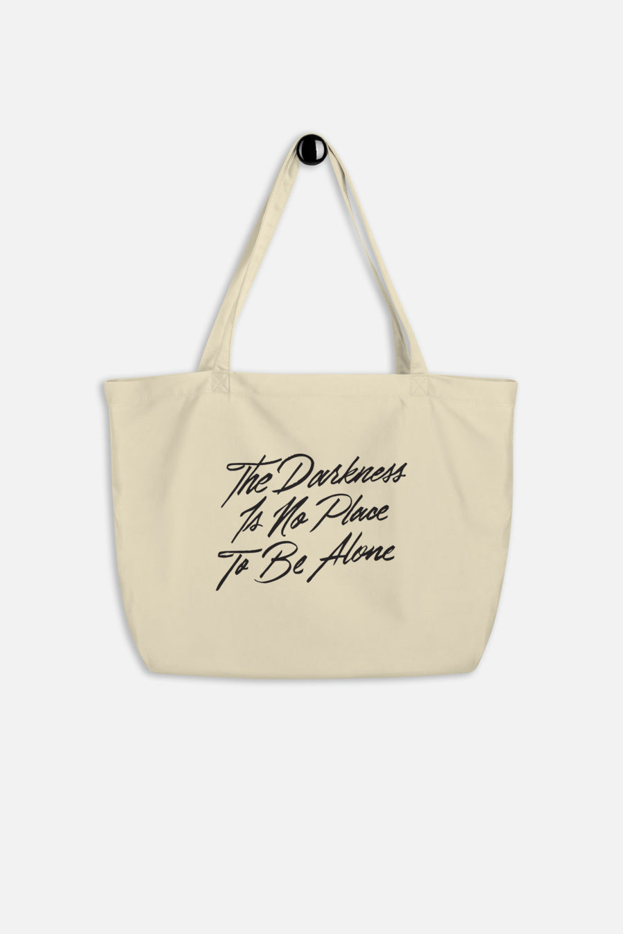 The Darkness is No Place to Be Alone Large Eco Tote | The Invisible Life of Addie LaRue