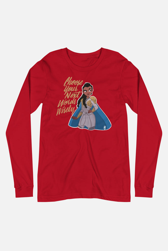 Choose Wisely Unisex Long Sleeve Tee | Butternut Gouache x Jordandene