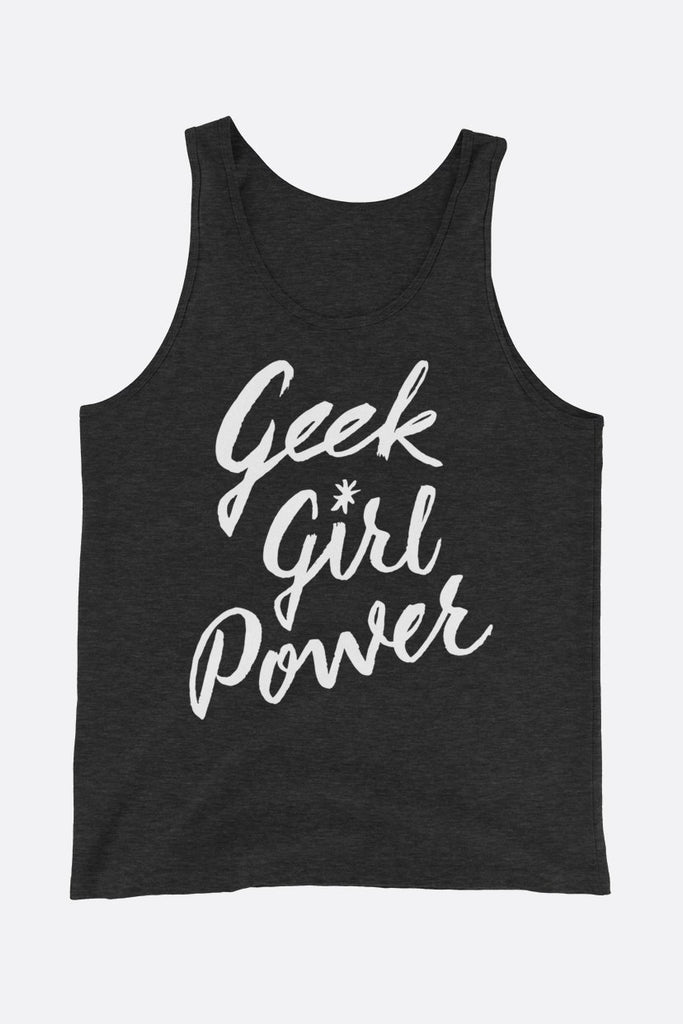 Geek Girl Power Unisex Tank Top