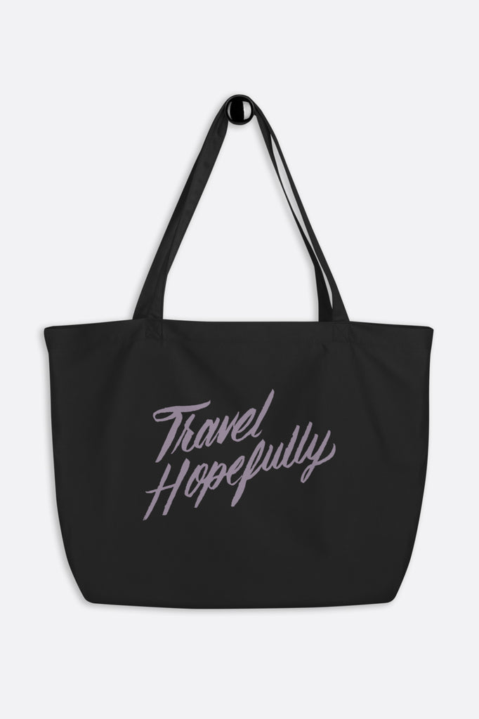 Travel Hopefully Large Eco Tote Bag