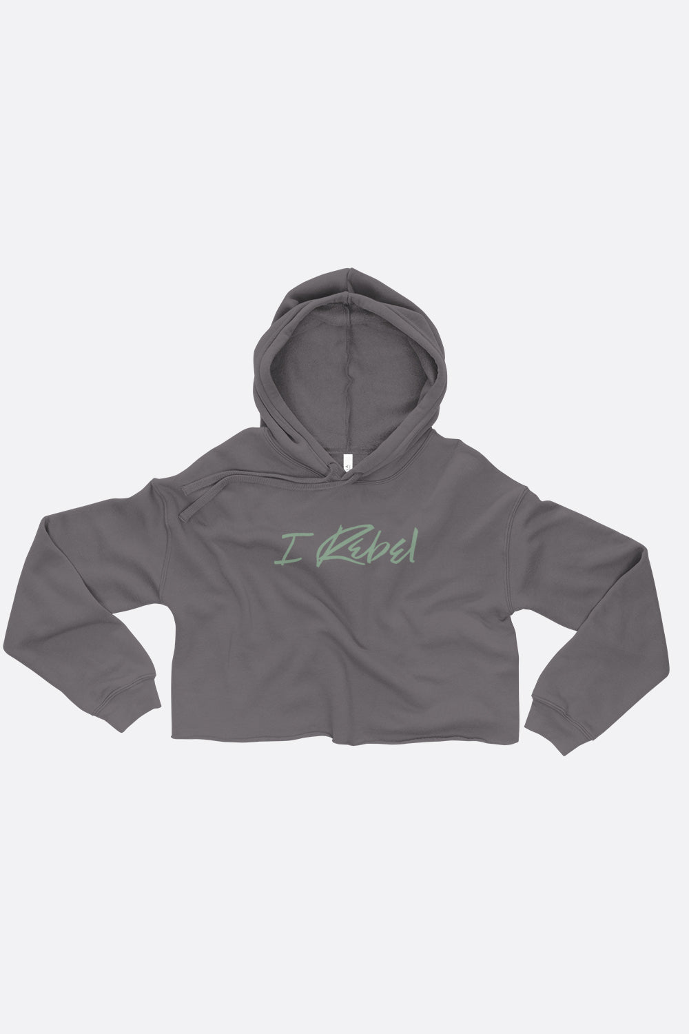 I Rebel Crop Hoodie