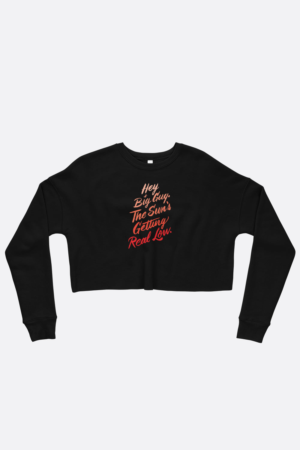 Hey Big Guy Crop Sweatshirt