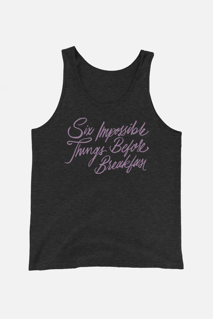 Six Impossible Things Unisex Tank Top | Alice in Wonderland