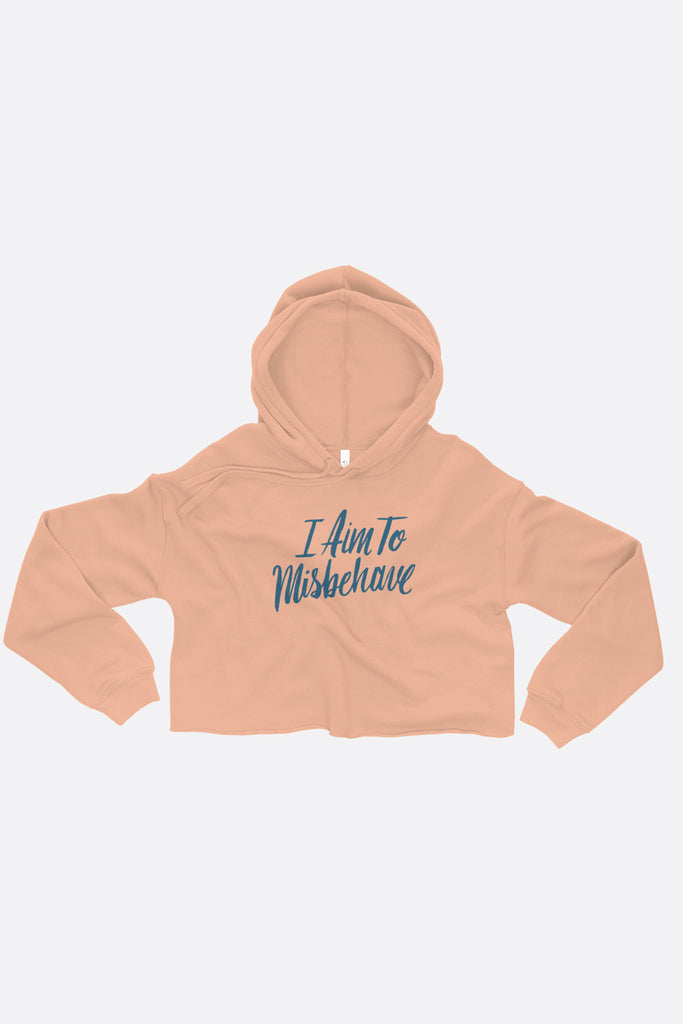 Aim to Misbehave Crop Hoodie