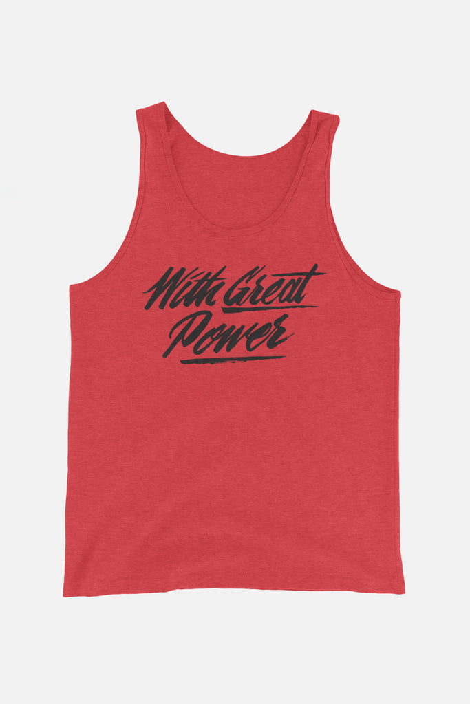 With Great Power Unisex Tank Top