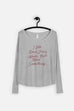 I Like Good Strong Words Fitted Long Sleeve Tee | Little Women
