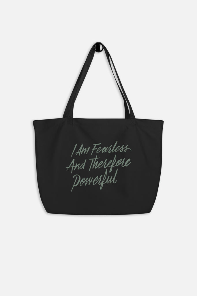 I Am Fearless and Therefore Powerful Large Eco Tote Bag | Frankenstein