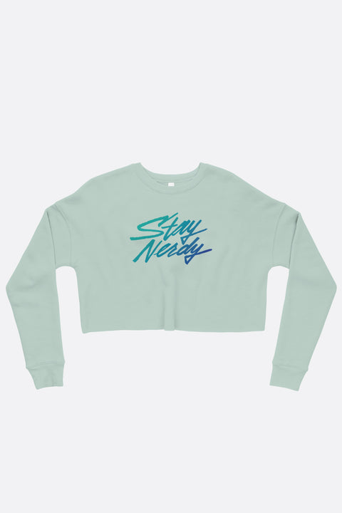 Stay Nerdy Crop Sweatshirt | Sartorial Geek