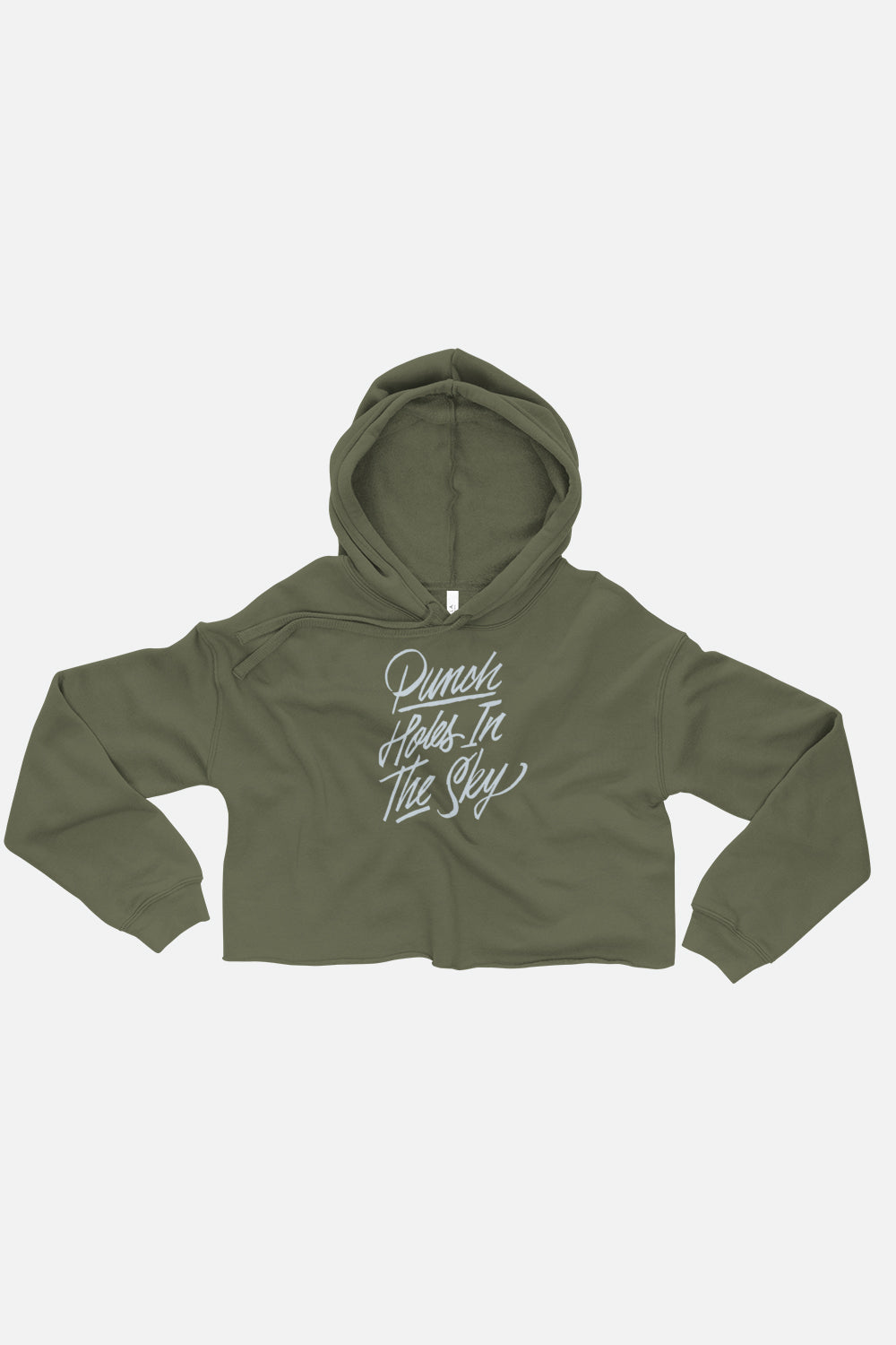 Punch Holes in the Sky Crop Hoodie
